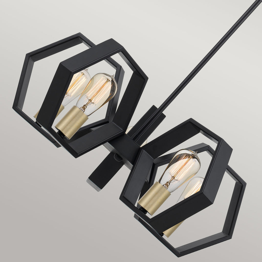 Pendelleuchte Bismarck (schwarz) 5x - Elstead Lighting