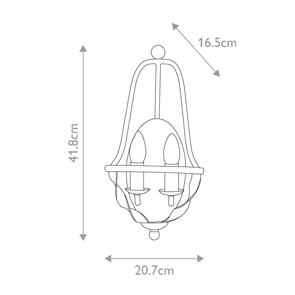 Wandleuchte Bradbury (messingfarben) 2x - Elstead Lighting