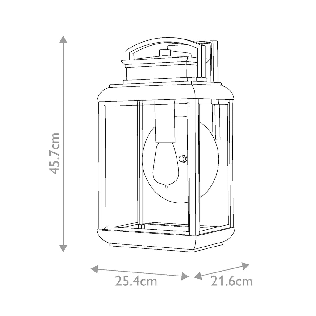 Außen-Wandleuchte Byron (Graphite with Pewter Reflector) 1x - Elstead Lighting