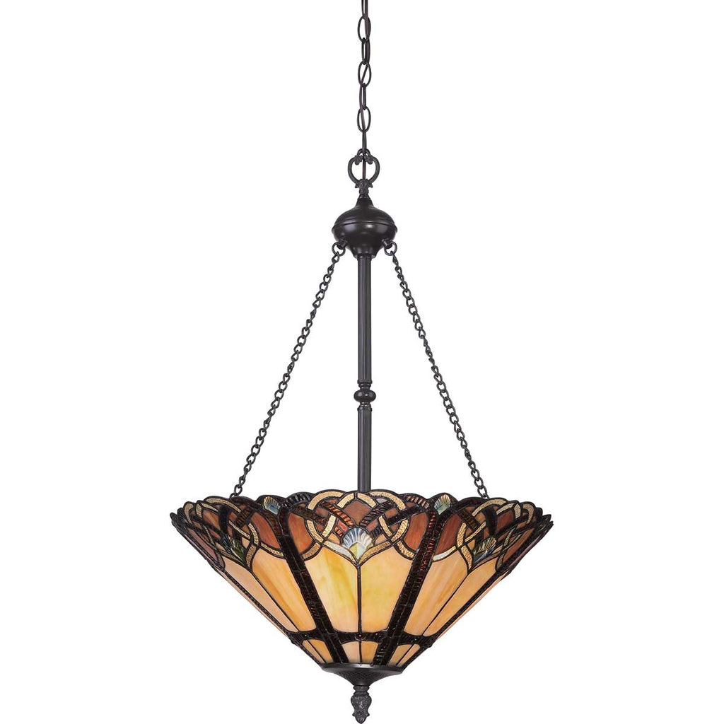 Pendelleuchte Cambridge (bronzefarben) 3x - Elstead Lighting