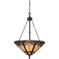 Pendelleuchte Cambridge (bronzefarben) 3x - Elstead Lighting