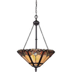 Pendelleuchte Cambridge (bronzefarben) 3x - Elstead Lighting