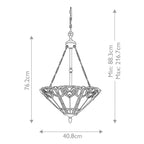 Pendelleuchte Cambridge (bronzefarben) 3x - Elstead Lighting