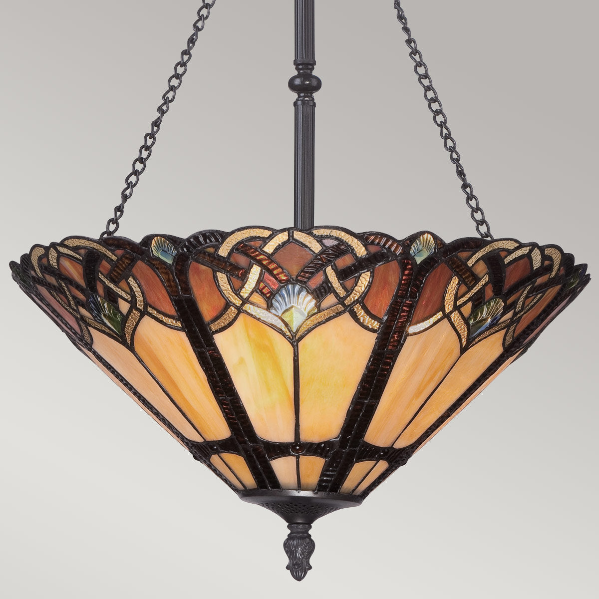 Pendelleuchte Cambridge (bronzefarben) 3x - Elstead Lighting