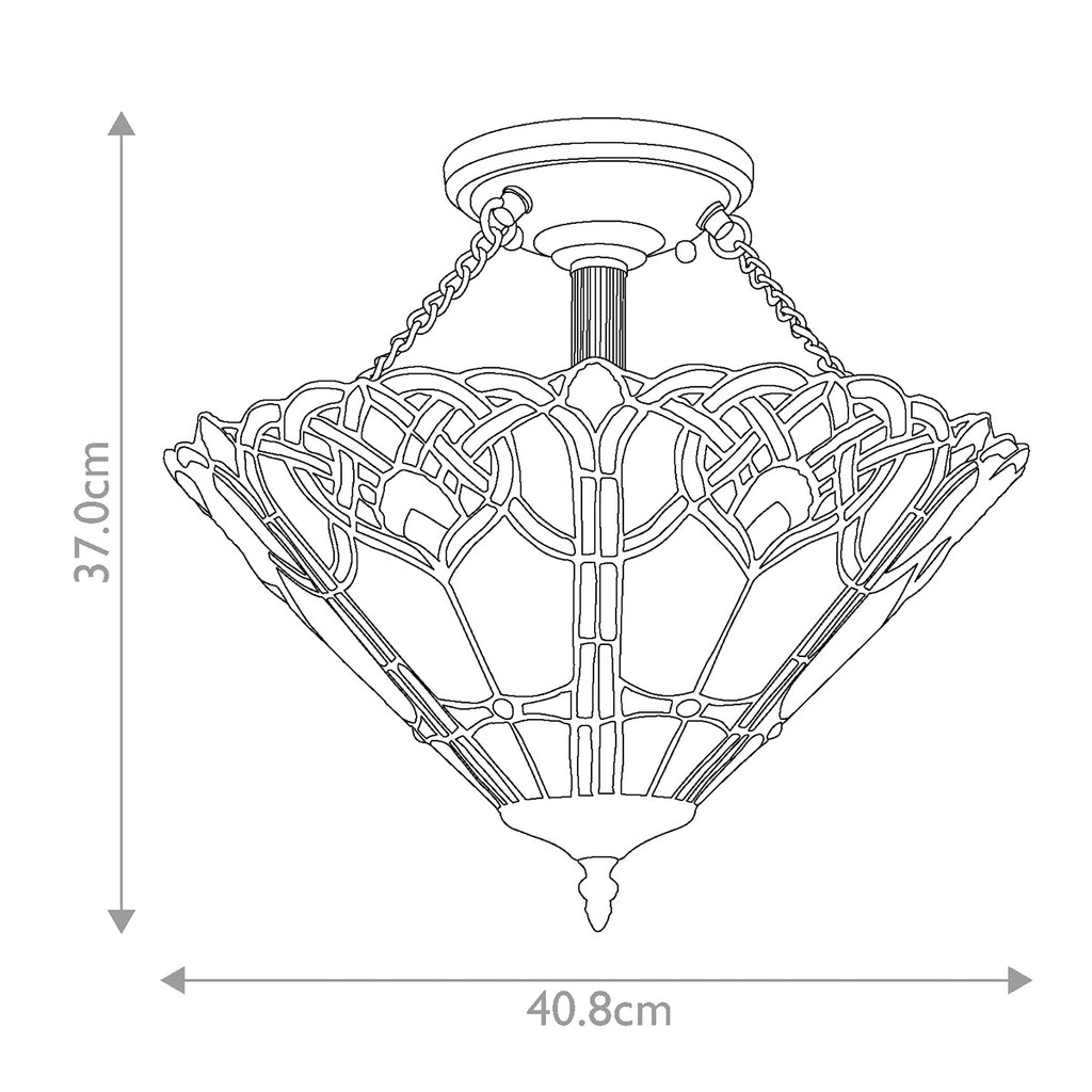 Deckenleuchte Cambridge (bronzefarben) 2x - Elstead Lighting