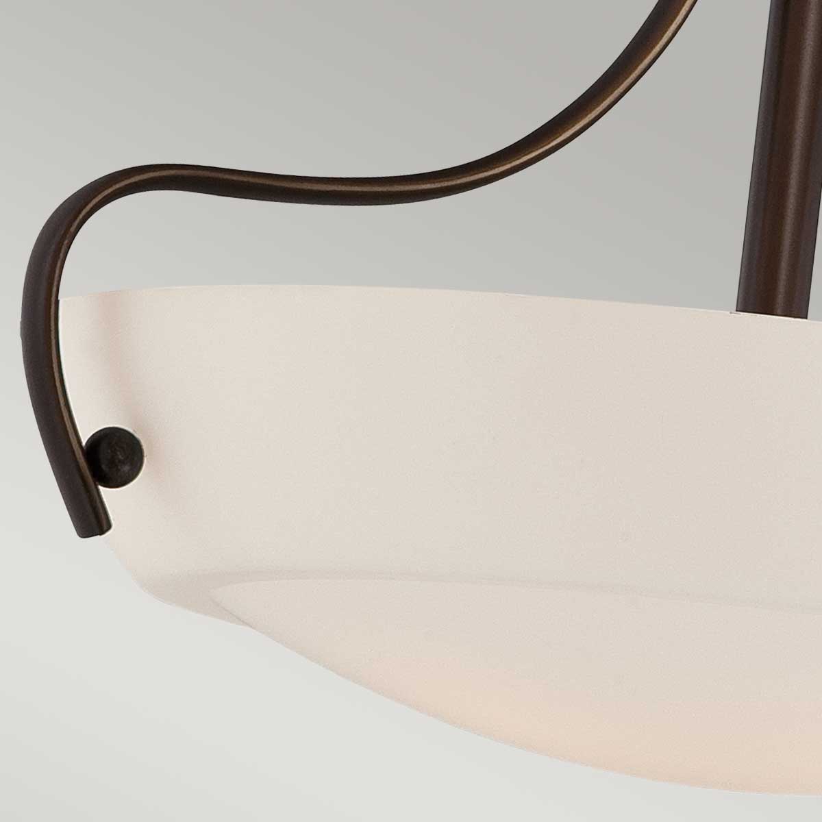 Deckenleuchte Chantilly (bronzefarben) 3x - Elstead Lighting