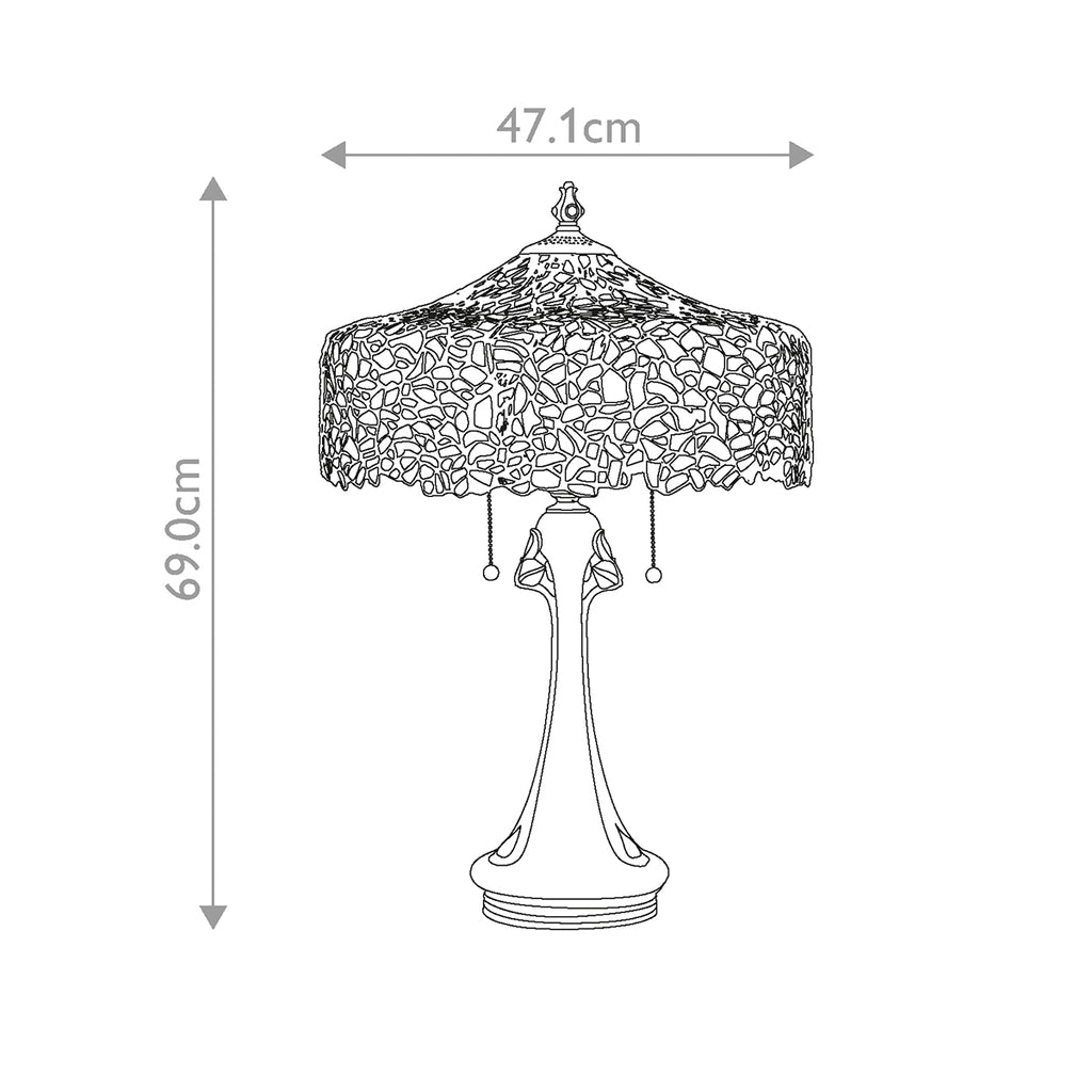 Tischleuchte Cobalt (bronzefarben) 3x - Elstead Lighting