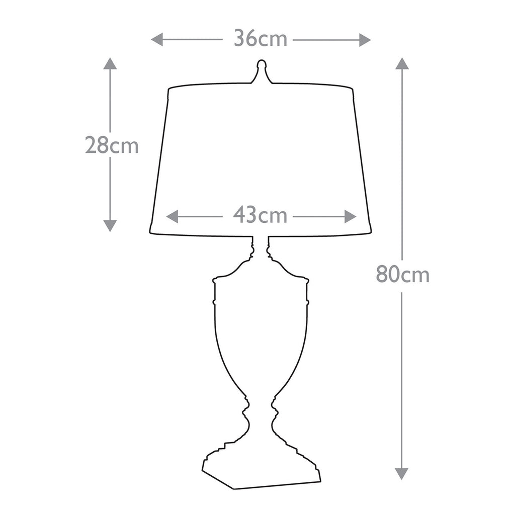 Tischleuchte Dennison (Nickel) 1x - Elstead Lighting