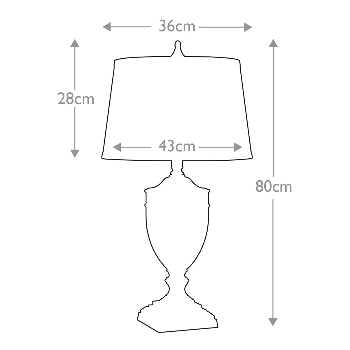 Tischleuchte Dennison (bronzefarben) 1x - Elstead Lighting