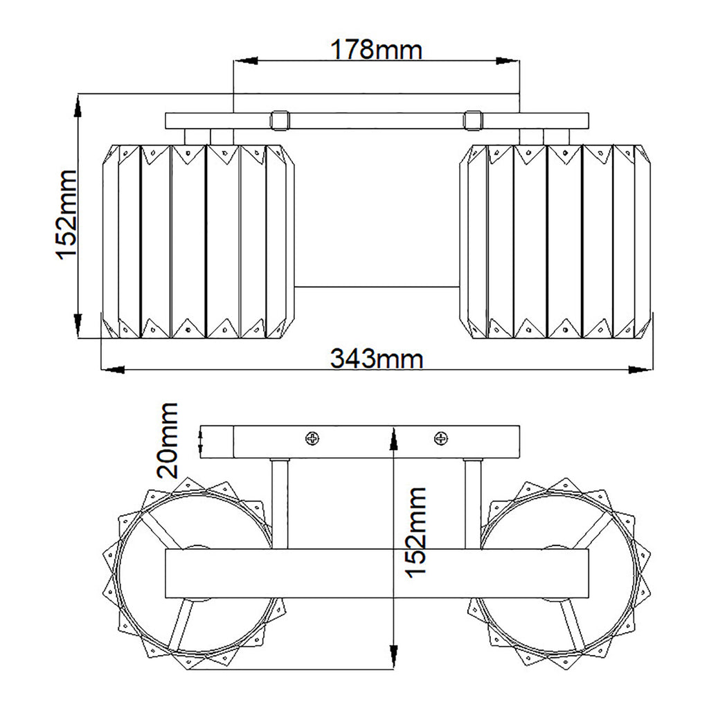 Bad-Wandleuchte Divine (verchromt) 2x - Elstead Lighting