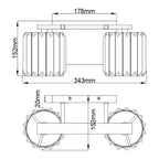 Bad-Wandleuchte Divine (verchromt) 2x - Elstead Lighting