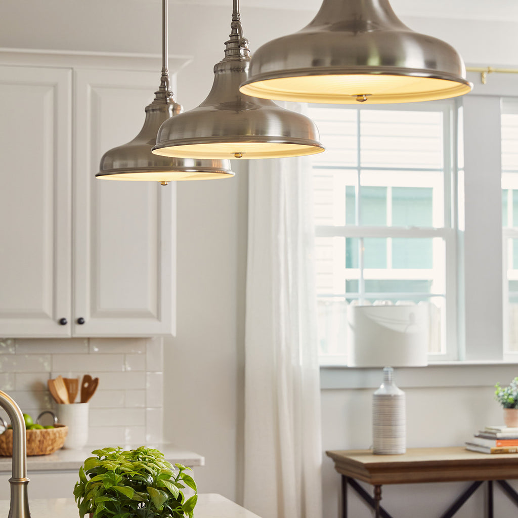 Pendelleuchte Emery (silberfarben) 1x - Elstead Lighting