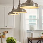 Pendelleuchte Emery (silberfarben) 1x - Elstead Lighting