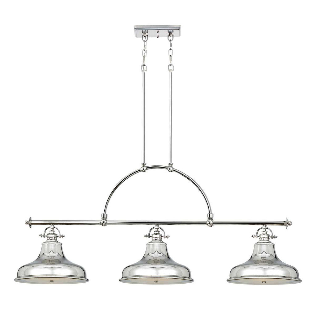 Pendelleuchte Emery (silberfarben) 3x - Elstead Lighting