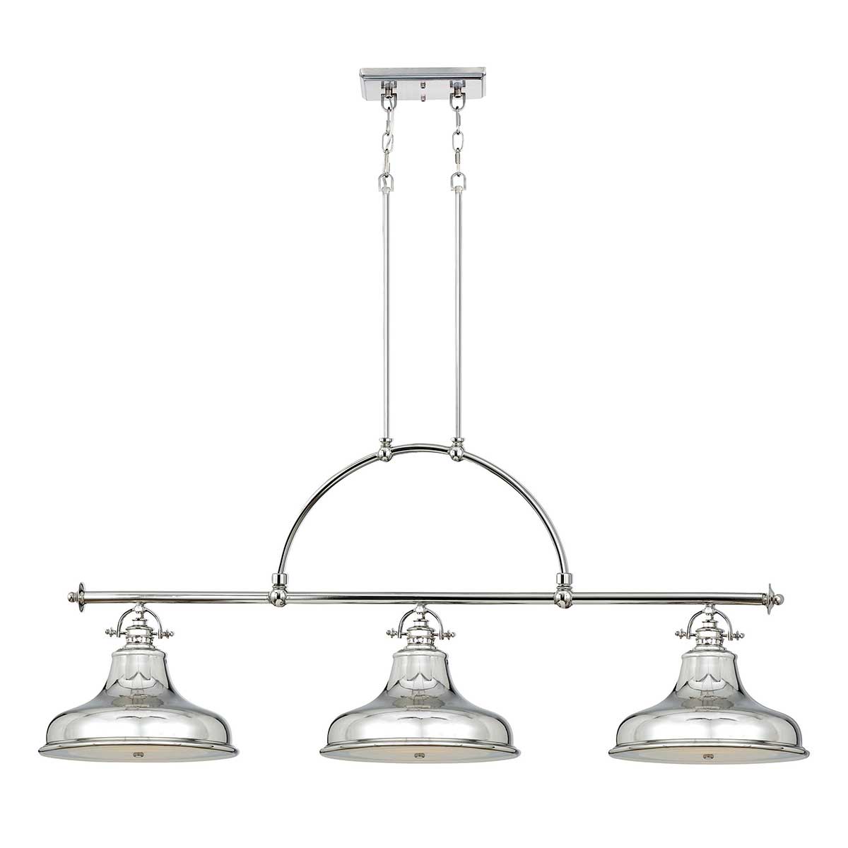 Pendelleuchte Emery (silberfarben) 3x - Elstead Lighting