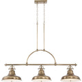 Pendelleuchte Emery (messingfarben) 3x - Elstead Lighting
