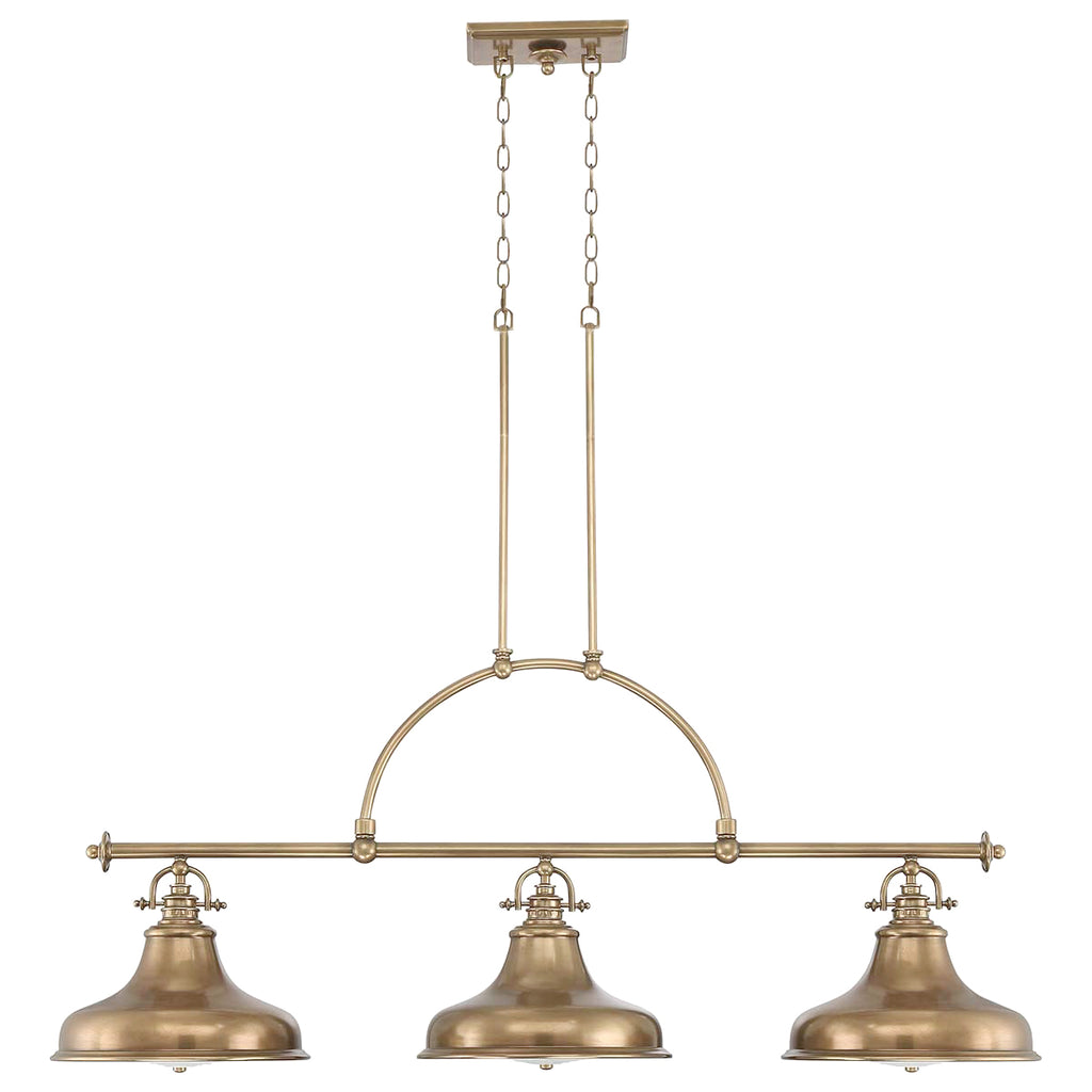 Pendelleuchte Emery (messingfarben) 3x - Elstead Lighting