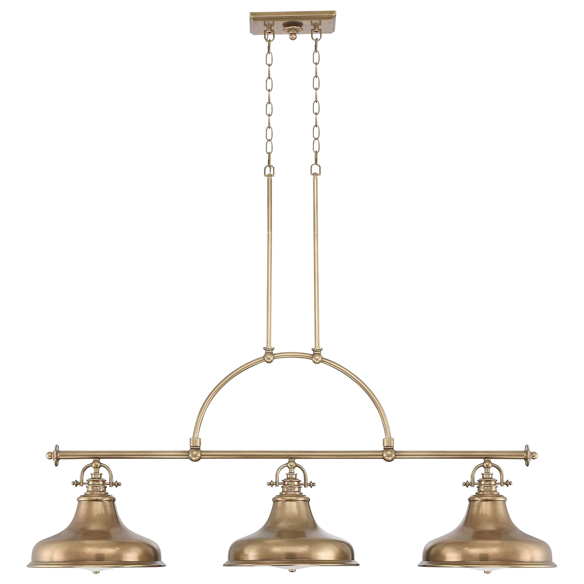 Pendelleuchte Emery (messingfarben) 3x - Elstead Lighting