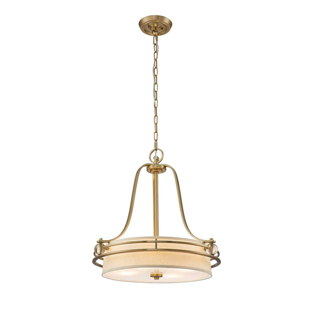 Pendelleuchte Gotham (messingfarben) 4x - Elstead Lighting