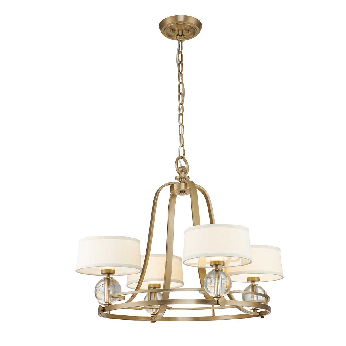 Pendelleuchte Gotham (messingfarben) 4x - Elstead Lighting