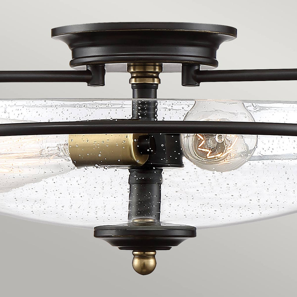 Deckenleuchte Griffin (bronzefarben) 3x - Elstead Lighting