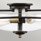 Deckenleuchte Griffin (bronzefarben) 3x - Elstead Lighting