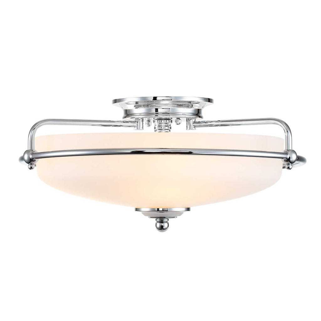 Deckenleuchte Griffin (verchromt) 3x - Elstead Lighting