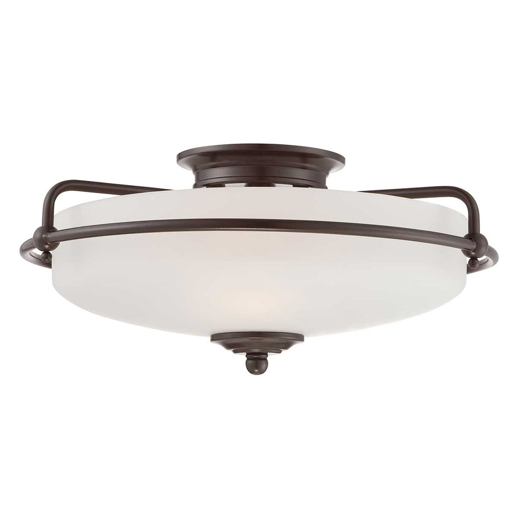 Deckenleuchte Griffin (bronzefarben) 3x - Elstead Lighting