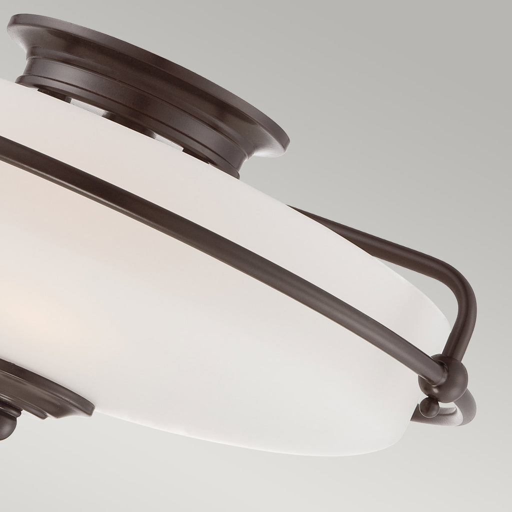Deckenleuchte Griffin (bronzefarben) 3x - Elstead Lighting