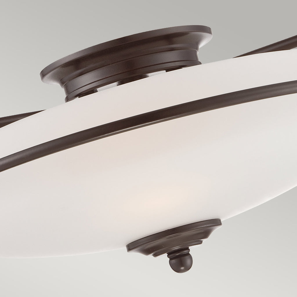 Deckenleuchte Griffin (bronzefarben) 3x - Elstead Lighting