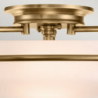 Deckenleuchte Griffin (messingfarben) 3x - Elstead Lighting