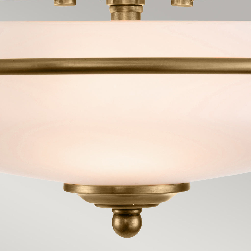 Deckenleuchte Griffin (messingfarben) 3x - Elstead Lighting