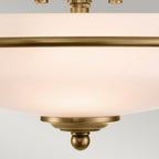 Deckenleuchte Griffin (messingfarben) 3x - Elstead Lighting