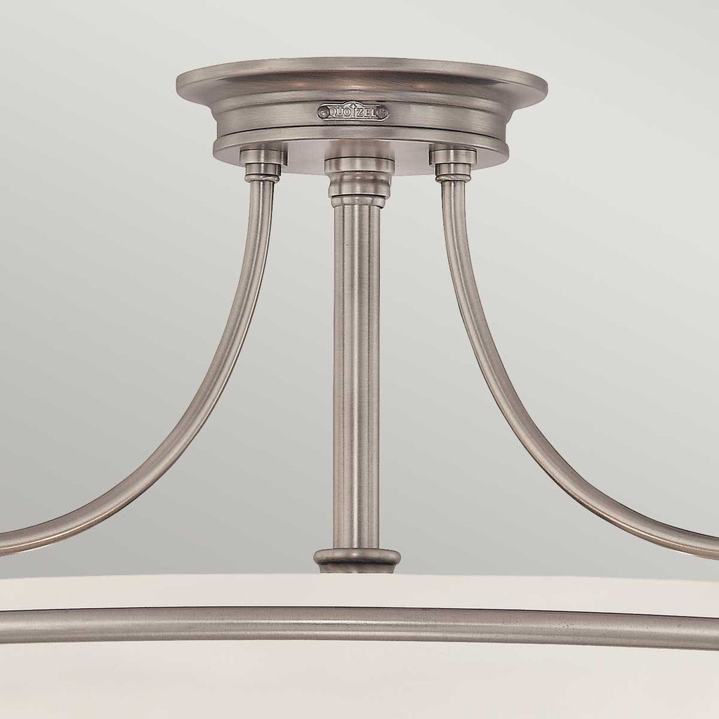 Deckenleuchte Griffin (Nickel) 3x - Elstead Lighting