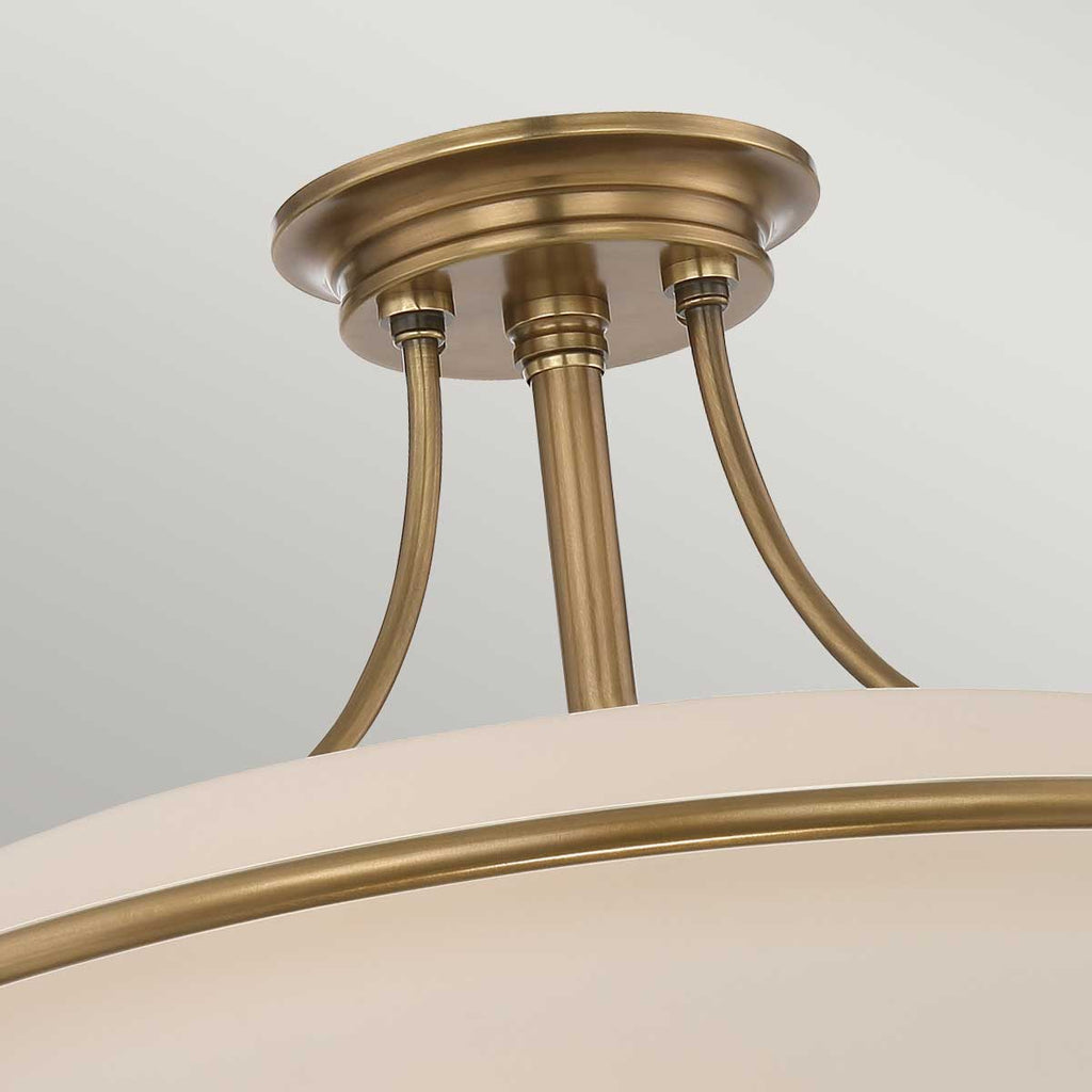 Deckenleuchte Griffin (messingfarben) 4x - Elstead Lighting