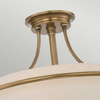 Deckenleuchte Griffin (messingfarben) 4x - Elstead Lighting