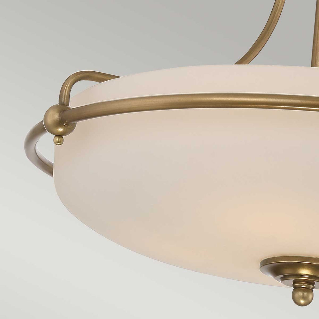 Deckenleuchte Griffin (messingfarben) 4x - Elstead Lighting