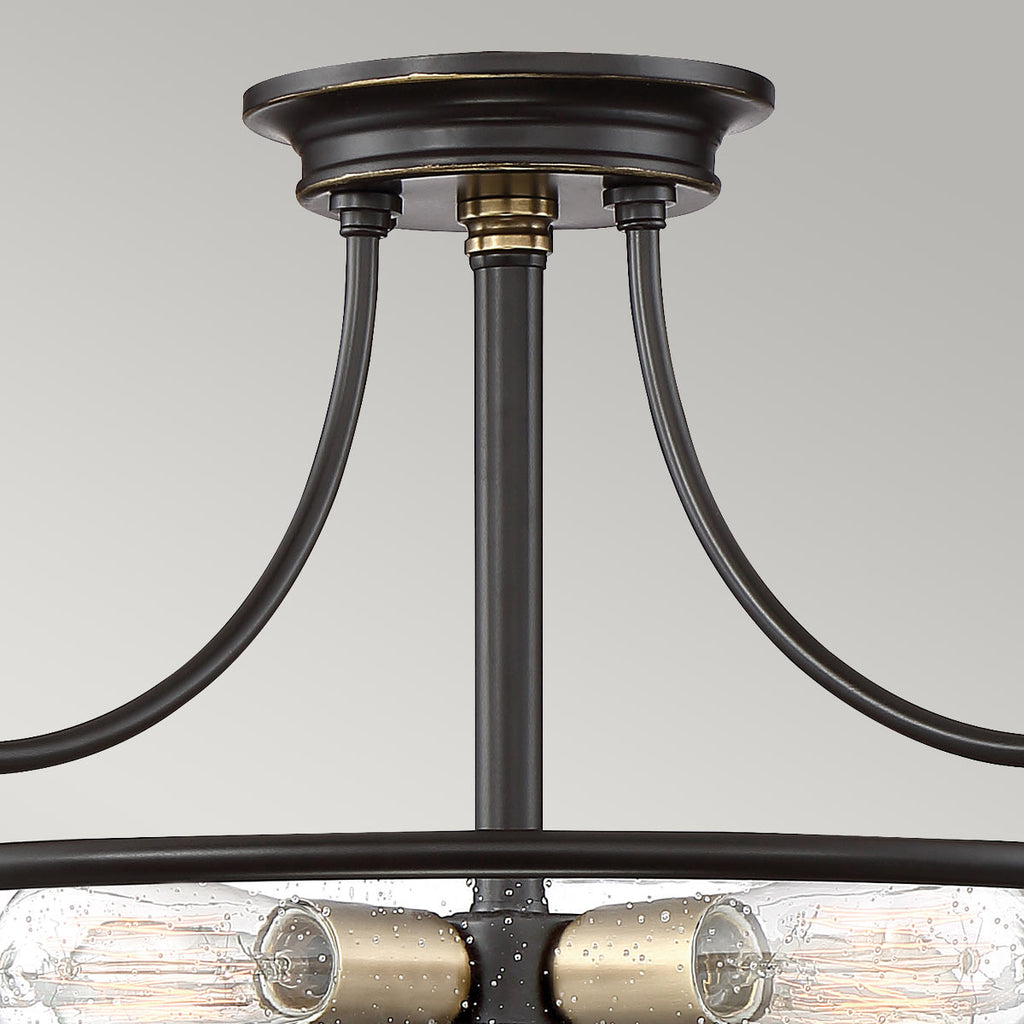 Deckenleuchte Griffin (bronzefarben) 3x - Elstead Lighting