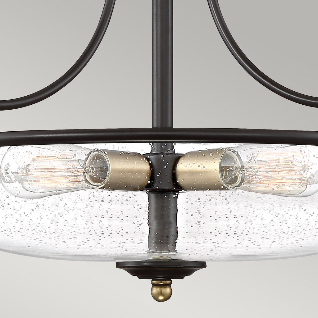 Deckenleuchte Griffin (bronzefarben) 3x - Elstead Lighting