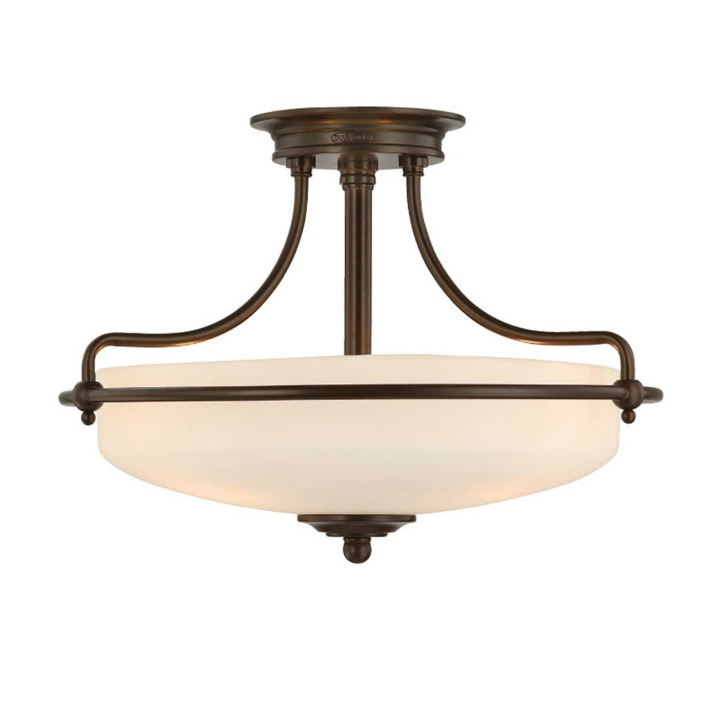 Deckenleuchte Griffin (bronzefarben) 3x - Elstead Lighting