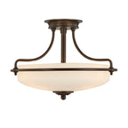 Deckenleuchte Griffin (bronzefarben) 3x - Elstead Lighting
