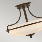 Deckenleuchte Griffin (bronzefarben) 3x - Elstead Lighting