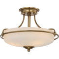 Deckenleuchte Griffin (messingfarben) 3x - Elstead Lighting