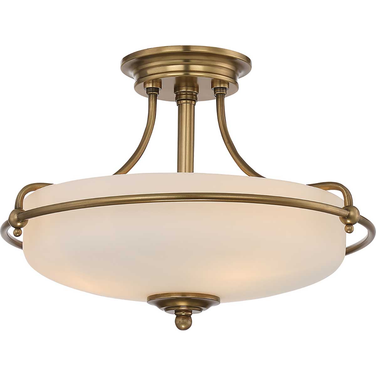 Deckenleuchte Griffin (messingfarben) 3x - Elstead Lighting
