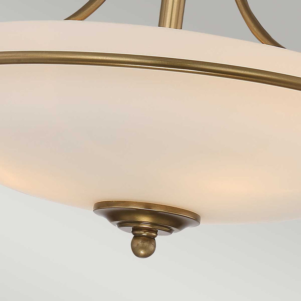 Deckenleuchte Griffin (messingfarben) 3x - Elstead Lighting
