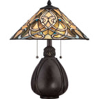Tischleuchte India (bronzefarben) 2x - Elstead Lighting