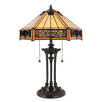 Tischleuchte Indus (Nickel) 2x - Elstead Lighting