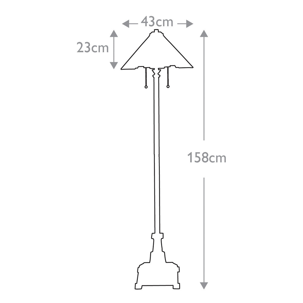 Stehleuchte Inglenook (kupferfarben) 2x - Elstead Lighting