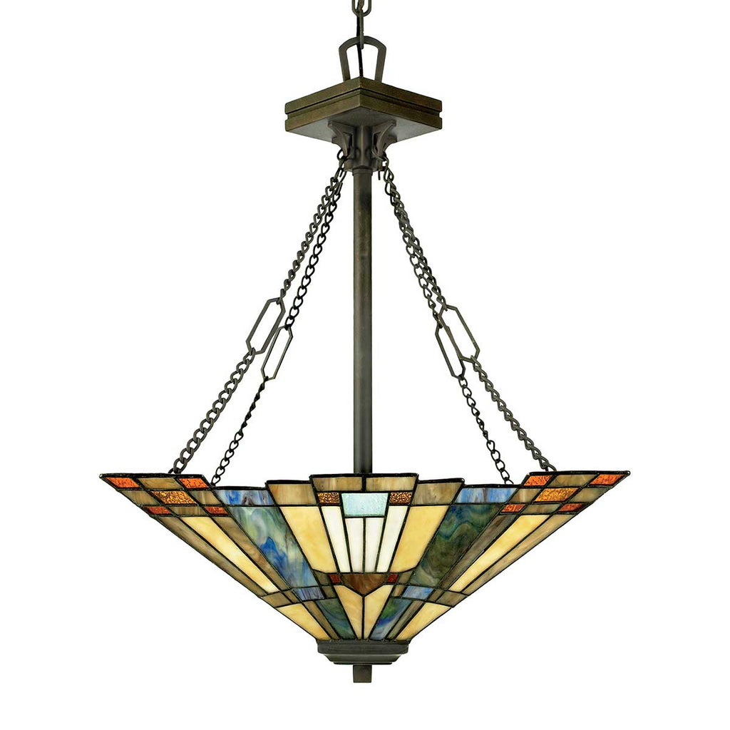 Pendelleuchte Inglenook (bronzefarben) 3x - Elstead Lighting
