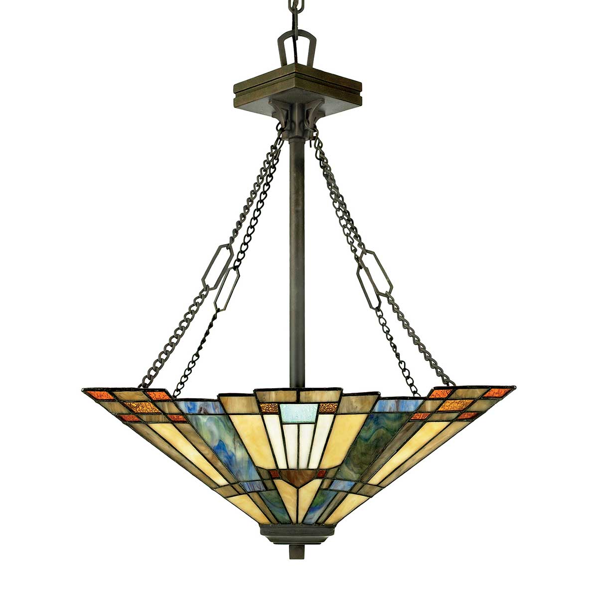 Pendelleuchte Inglenook (bronzefarben) 3x - Elstead Lighting